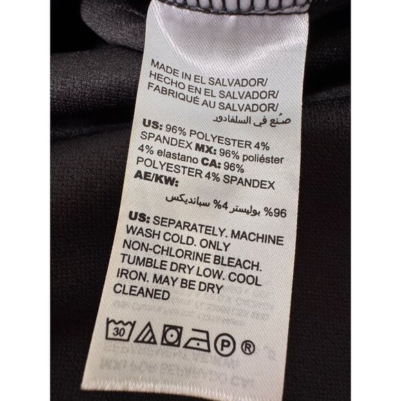 Chico’s Black&White 3/4 Bell Sleeve Blouse Bow Tie Back Detail Woman’s Sz 3 - Picture 5 of 8